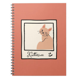 Caderno Espiral Gato Fofo Personalizado