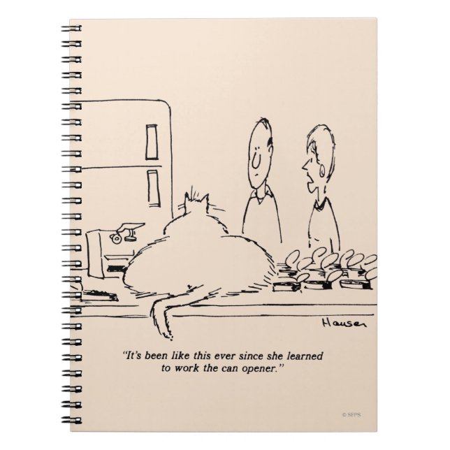 Caderno Espiral Gato gordo (Frente)