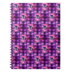 Caderno Espiral gato iluminado