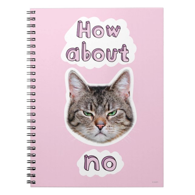 Caderno Espiral Gato Irritado (Frente)