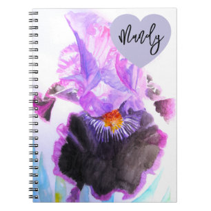 Caderno Espiral Gato Listrado Gatos Aquarela Felino Nome de Mulher