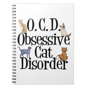 Caderno Espiral Gato Louco Obcecado
