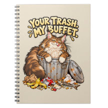 Gato Maine Coon Engraçado - Seu Lixo Meu Bufê