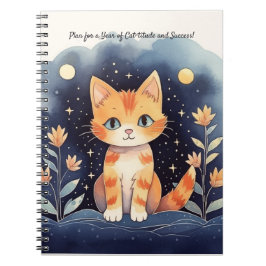 Caderno Espiral Gato Místico