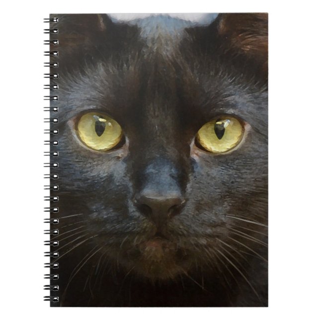 Caderno Espiral Gato negro (Frente)