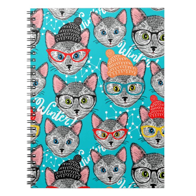 Caderno Espiral Gato no chapéu (Frente)