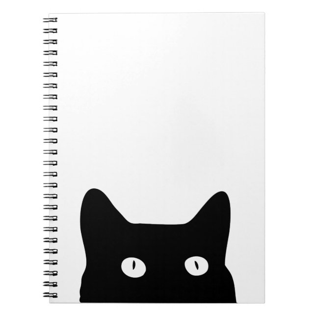 Caderno Espiral Gato preto (Frente)