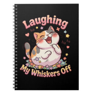 Caderno Espiral Gato Rindo Tira Bigodes