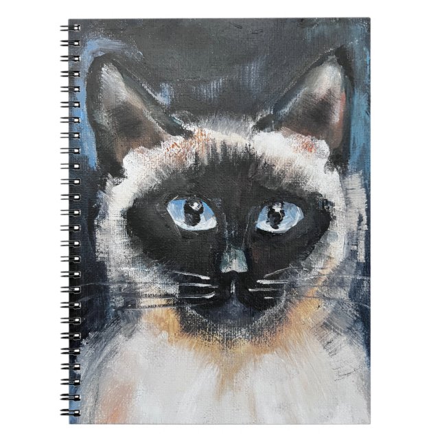 Caderno Espiral gato siamês (Frente)