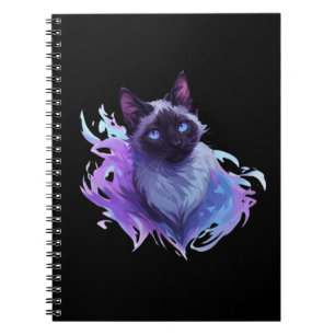 Caderno Espiral Gato Siames Cute