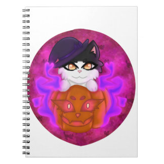 Caderno Espiral Gato Spooky