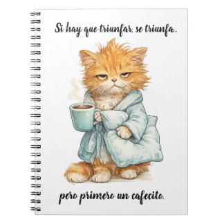 Caderno Espiral gato triunfador