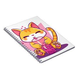 Caderno Espiral Gato Vintage Retro