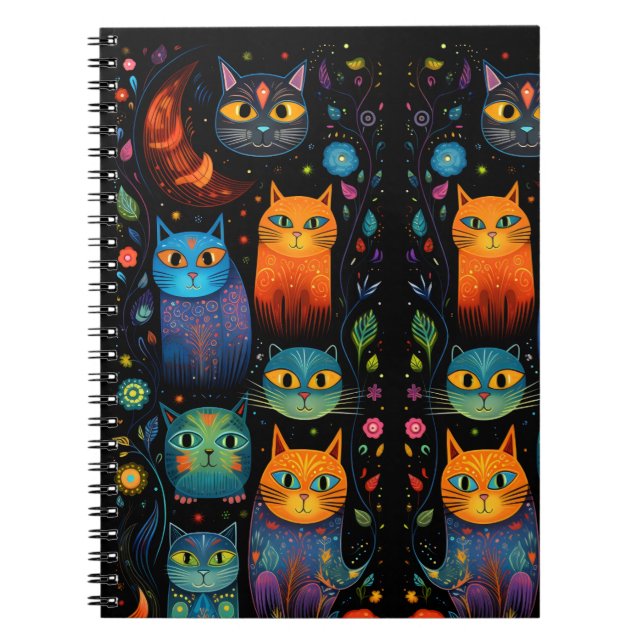 Caderno Espiral gatos (Frente)