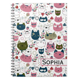 Caderno Espiral Gatos
