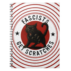 Caderno Espiral Gatos Contra Fascistas