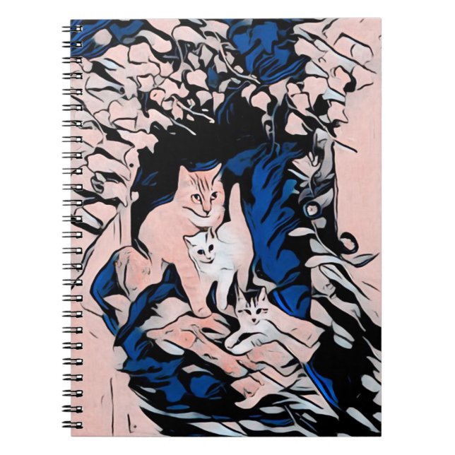 Caderno Espiral Gatos Curiosos (Frente)