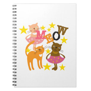 Caderno Espiral Gatos Dançantes