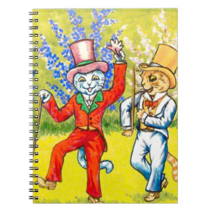 Caderno Espiral Gatos Dançantes