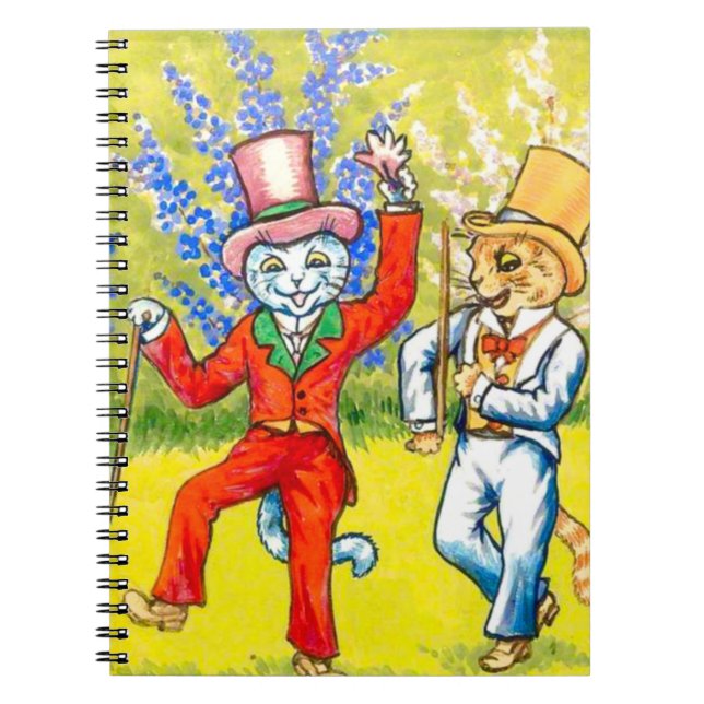 Caderno Espiral Gatos Dançantes (Frente)