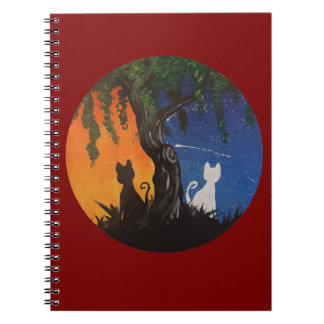 Caderno Espiral Gatos Dia/Noite
