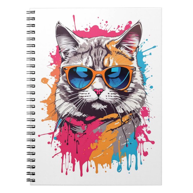 Caderno Espiral Gatos legal: "Me Chame de Apolo" (Frente)