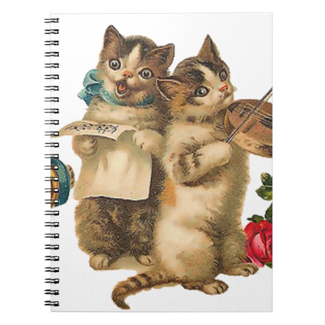 Caderno Espiral Gatos Musicais (Frente)