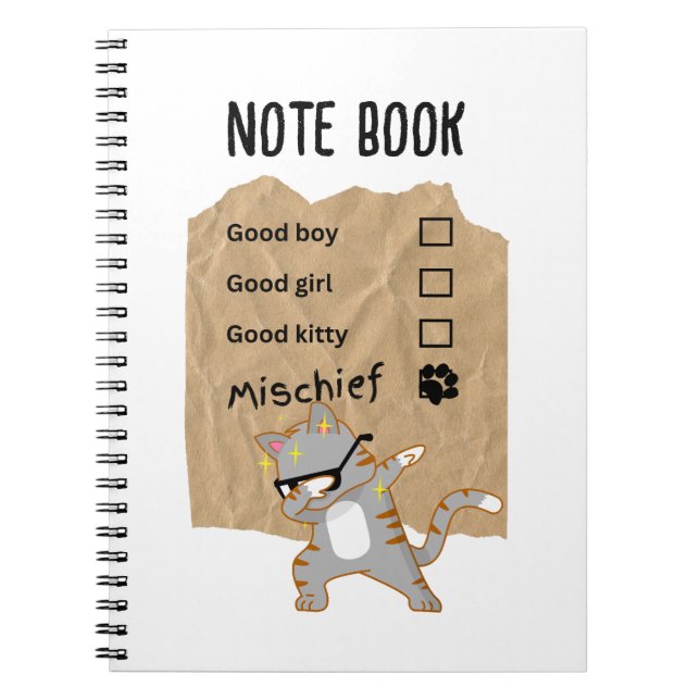 Caderno Espiral Gatos travessos (Frente)