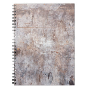 Caderno Espiral Gavetas genuínas na superfície de madeira