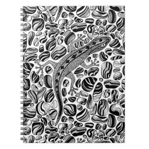 Caderno Espiral Gecko e seixos