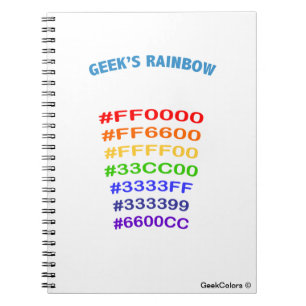 Caderno Espiral Geek' s Rainbow