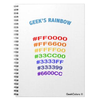 Caderno Espiral Geek' s Rainbow