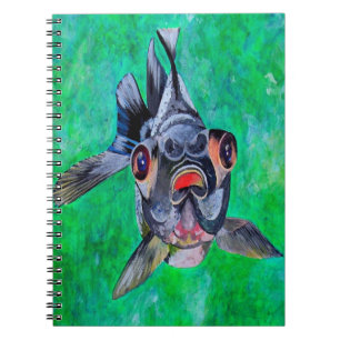 Caderno Espiral Geeky Blackmoor Goldfish Com Olhos Telescópicos