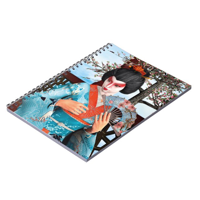 Caderno Espiral Geisha (Left Side)