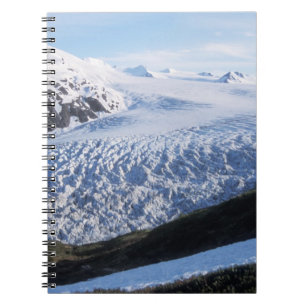 Caderno Espiral Gelo da Geleira Exit no Parque Nacional Kenai Fjor