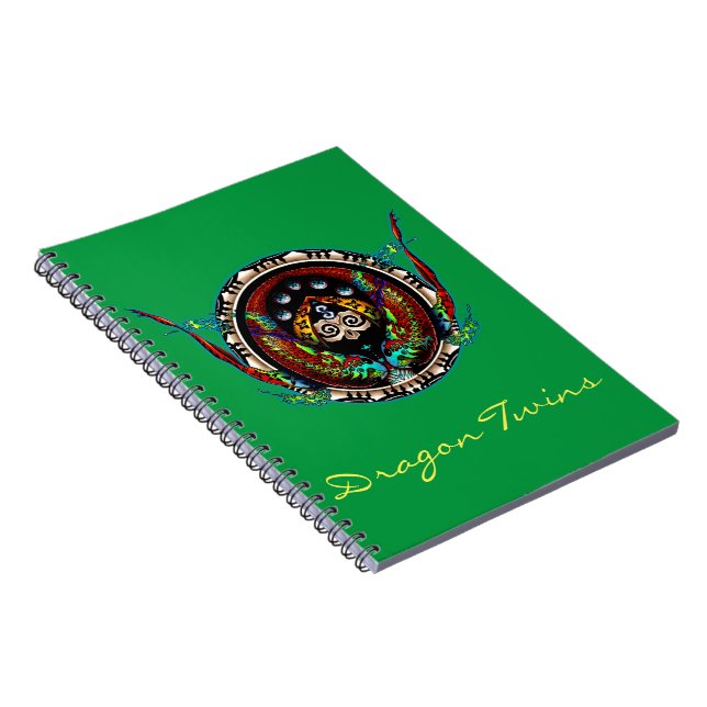 Caderno Espiral Gêmeas Dragões (Lado Direito)