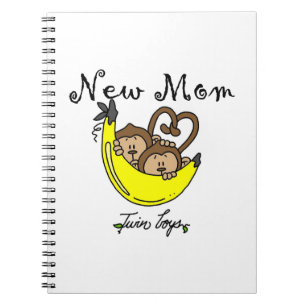 Caderno Espiral Gêmeos Novos presentes da mãe