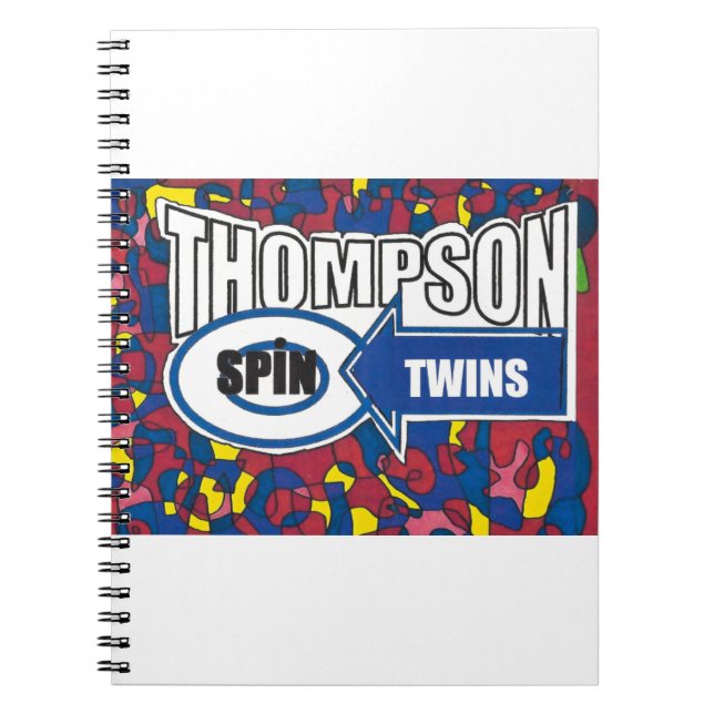 Caderno Espiral Gêmeos Spin Thompson. (Frente)