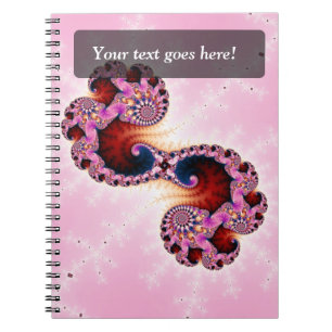 Caderno Espiral Gemini Fractal Art