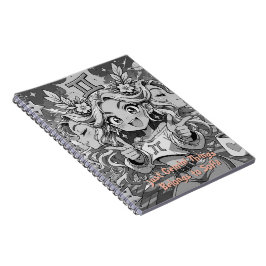 Caderno Espiral Gemini Zodiac Manga Illustration Aesthetic Artbook