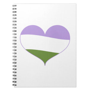 Caderno Espiral Genderqueer Pride
