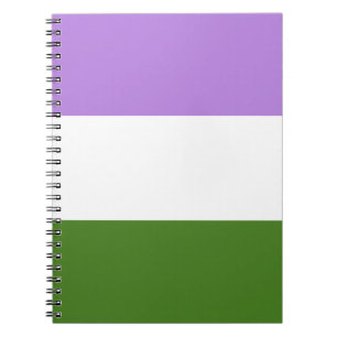 Caderno Espiral Genderqueer Pride