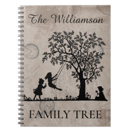 Caderno Espiral Genealogia Personalizada Árvore Genealógica Vintag