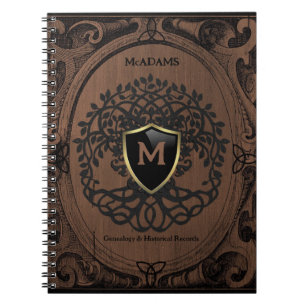 Caderno Espiral Genealogia registra Ancestralidade da Árvore Famil