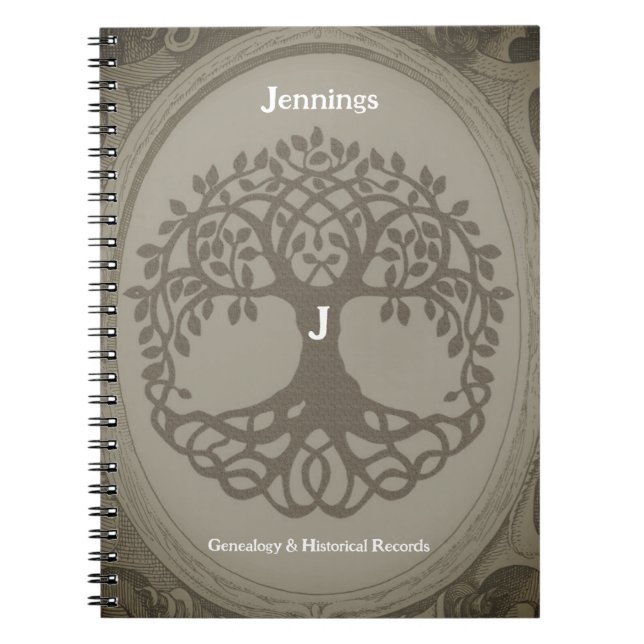 Caderno Espiral Genealogia Relata Ancestralidade da Árvore Familia (Frente)