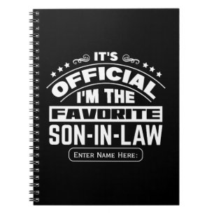 Caderno Espiral Genro Favorito Personalizado Sogro Oficial Engraça
