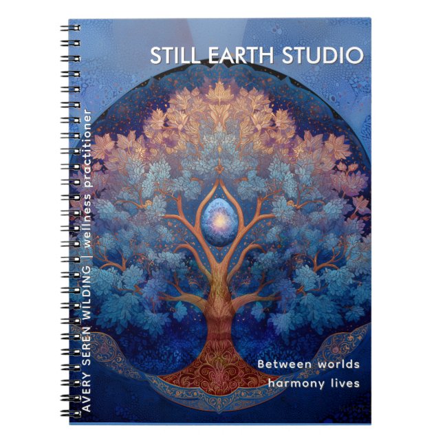Caderno Espiral Gentle Radiance | Tree of Life B&B (Frente)