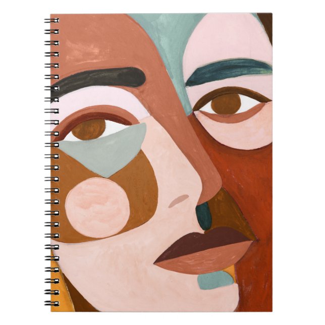 Caderno Espiral Geo Face para Cima (Frente)