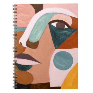 Caderno Espiral Geo Half Face