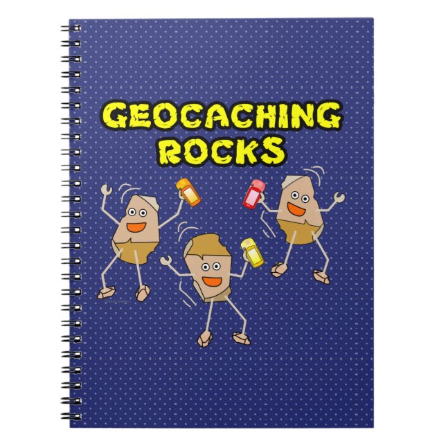 Caderno Espiral Geocaching Rocks (Frente)